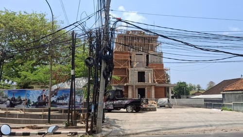 Tugu Singasana yang berlokasi di pusat Kota Tabanan diperkirakan rampung pada Desember 2026 mendatang