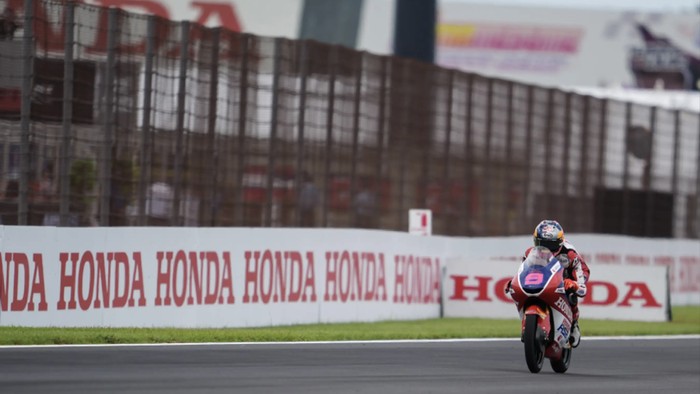 Veda Ega Pratama di Moto3 Jepang