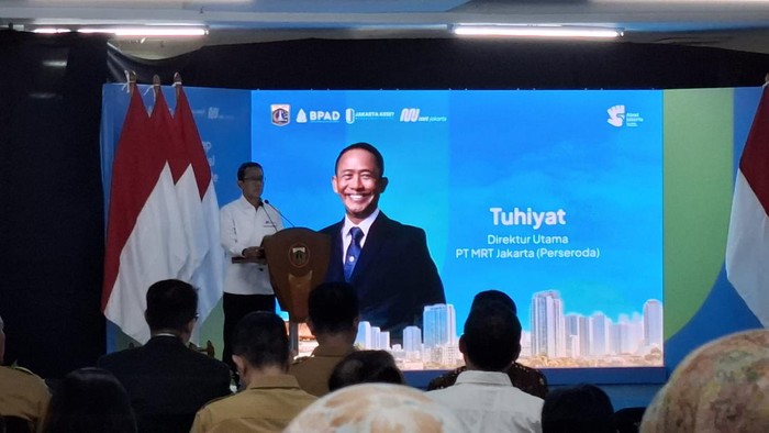 Direktur Utama PT MRT Jakarta Tuhiyat  (Brigitta/detik)