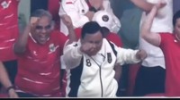 Viral Gaya Prabowo Saat Timnas Juara, Seskab: Selebrasi Power Ranger