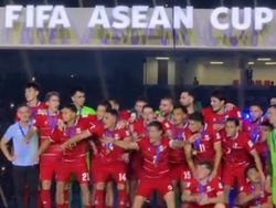 Momen Selebrasi Pemain Timnas Usai Angkat Piala FIFA ASEAN Cup 2026