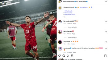 Rasa lega ditunjukkan Dean James usai babak tos-tosan yang dimenangkan Skuad Garuda. Foto: Screenshot