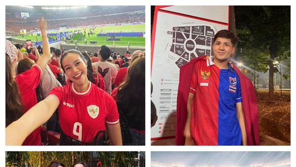 10 Gaya Artis Nonton FIFA ASEAN Cup 2026, Jersey Jirayut Bikin Salfok
