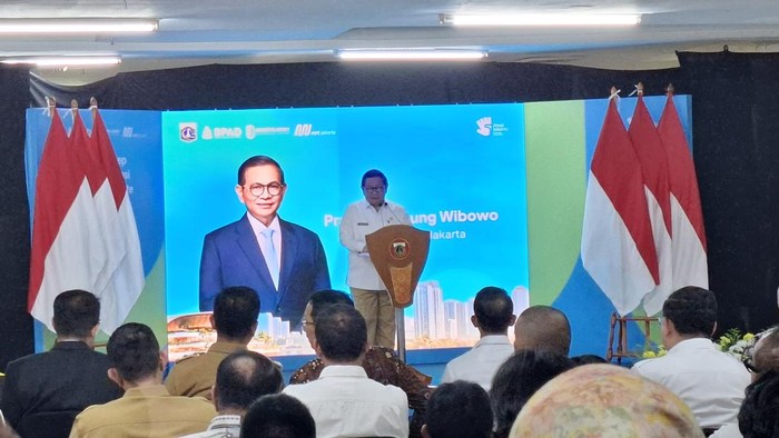 Gubernur DKI Jakarta Pramono Anung meluncurkan konsep desain transformasi kawasan Blok M fase ultimate. Ini 5 konsep transformasi Blok M. (Belia/detikcom)