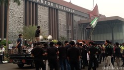 HMI Geruduk Kantor Gubernur Sumsel, Desak Atasi Kabut Asap