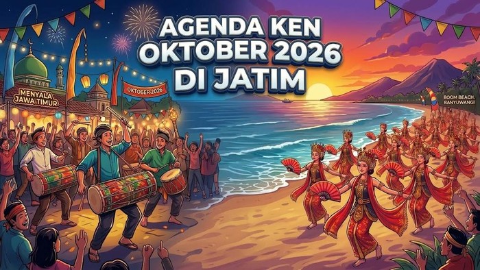 Ilustrasi agenda KEN Oktober 2026 di Jawa Timur.