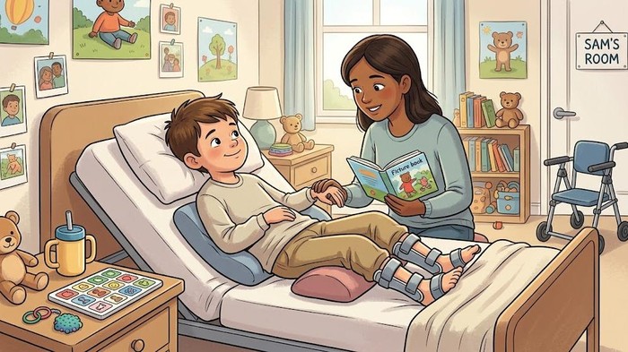 Ilustrasi anak penyandang cerebral palsy. Cerebral Palsy: Penyebab, Gejala, Faktor Risiko dan Penanganan