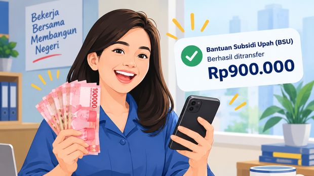 Ilustrasi BSU Rp 900.000. Ilustrasi BSU Rp 900.000.