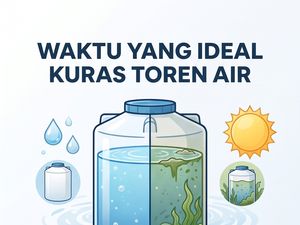 Infografis: Jangan Tunggu Penuh Lumut, Ini Waktu Ideal Kuras Toren Air