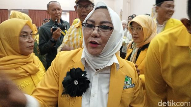 Ketua DPD Golkar Sumedang terpilih, Yuslita Sumartini Bilqis.