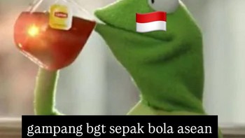 “Gampang banget sepak bola ASEAN.” Baru juara sudah mulai menyeruput teh kesombongan. Pelan-pelan, King! Foto: x.com