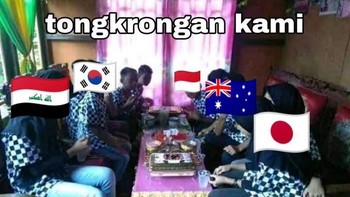 Tongkrongan kami bukan tongkrongan AFF. King Indo mulai pilih-pilih circle. Jepang, Korea sampai Australia diajak nongkrong. Foto: x.com