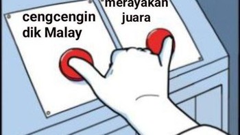 Pilihan tersulit setelah juara: merayakan gelar atau senggol dikit tetangga sebelah? Kenapa tidak dua-duanya sekalian? Foto: X.com
