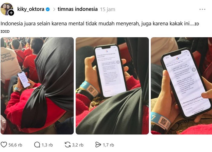 Netizen berdoa untuk kemenangan Timnas RI