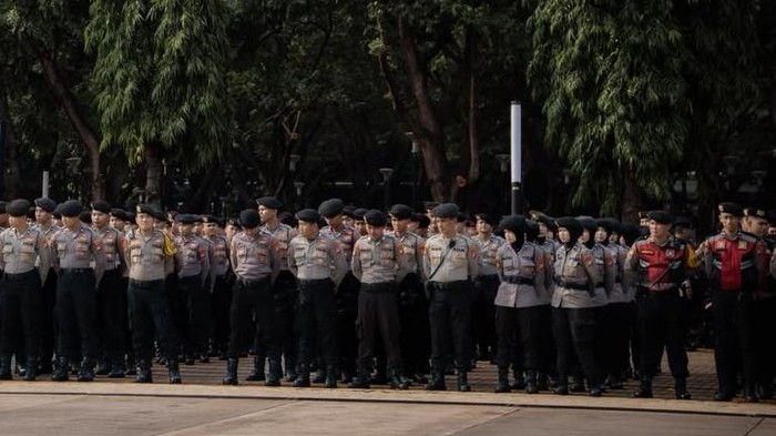 Polda Metro Jaya menyiapkan ribuan personel untuk memberikan pelayanan dan pengamanan unjuk rasa buruh (dok Istimewa)
