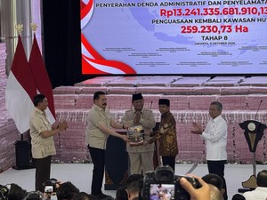 Satgas PKH Kuasai Kembali 6,2 Juta Hektare Lahan Hutan, Diserahkan ke Negara
