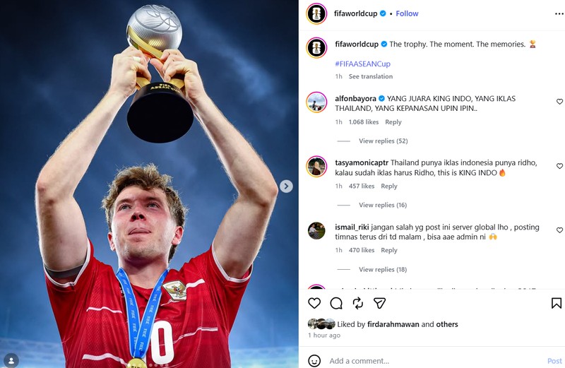 Euforia kemenangan Timnas Indonesia semalam di final FIFA ASEAN 2026 masih terasa sampai hari ini.
