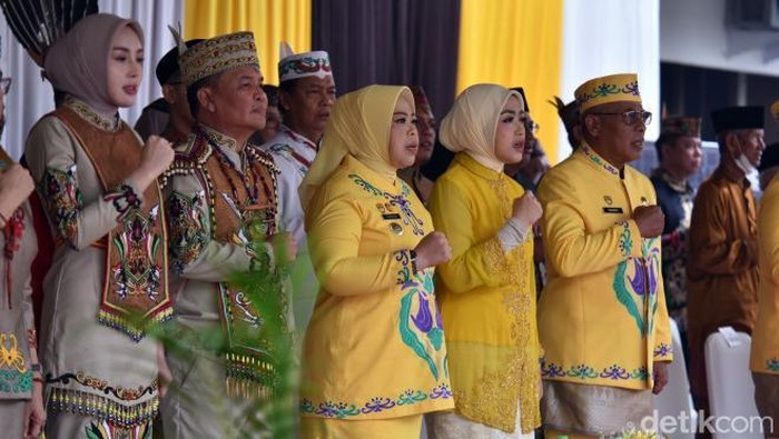 Upacara Hari Jadi ke-67 Kotawaringin Barat (Kobar) yang digelar di Lapangan Pemkab Kobar, Selasa (6/10/2026).