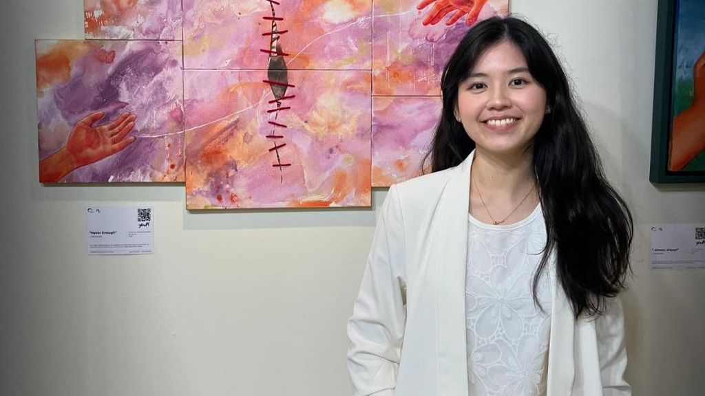 Winola Sebastian Hobi Lukis Sejak Balita, Senang Bisa Gelar Pameran Tunggal