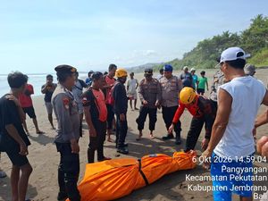 WN Jerman Tewas Terseret Arus Saat Mandi di Pantai Petangahan Tabanan