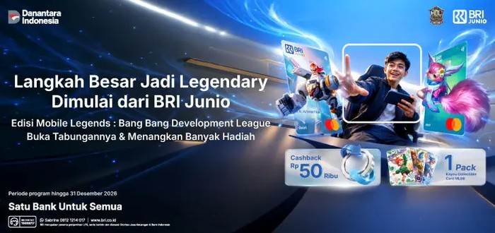 BRI Junio Gandeng MLBB Hadirkan Kartu Debit Edisi Khusus untuk Nasabah