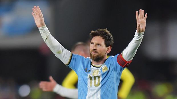 Lionel Messi BUENOS AIRES, ARGENTINA - OCTOBER 06: Lionel Messi of Argentina celebrates scoring his team's third goal during the International Friendly match between Argentina and Benin at Estadio Monumental Antonio V. Liberti on October 06, 2026 in Buenos Aires, Argentina. Lionel Messi is making his final appearance for Argentina following his announcement of international retirement on 31 August. (Photo by Marcelo Endelli/Getty Images)