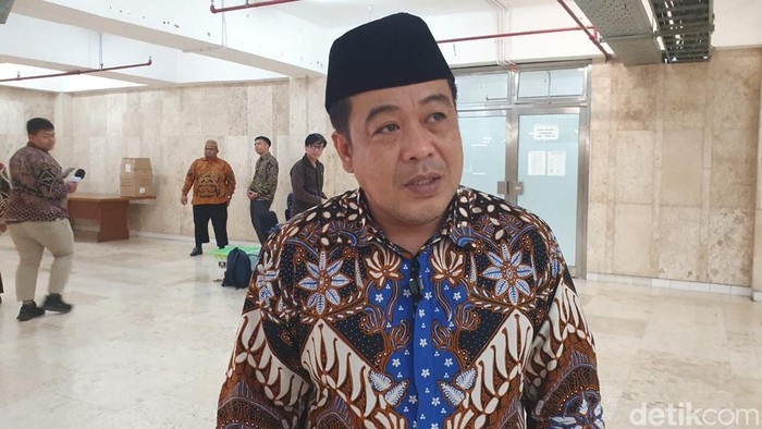 Nasrullah, perwakilan Subdit Kemasjidan Direktorat Urusan Agama Islam dan Bina Syariah Ditjen Bimas Islam Kemenag, dalam peluncuran Panduan Masjid sebagai Pusat Ketahanan Iklim Berbasis Komunitas di Masjid Istiqlal, Jakarta Pusat, Rabu (7/10/2026).