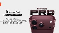 Pre-Order iPhone 18 Pro dan iPhone 18 Pro Max di Shopee, Ada Promo Menarik