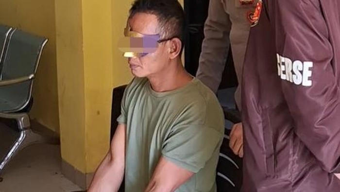 Tersangka S yang menyetubuhi anak kandungnya sendiri dan membuang bayinya