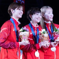 Miyazaki yang berkompetisi di nomor tunggal putri dan memiliki tinggi badan 1,65 meter memenangkan medali perak dalam final di Ichinomiya pada 24 September lalu.  Foto: Instagram @au64_glr
