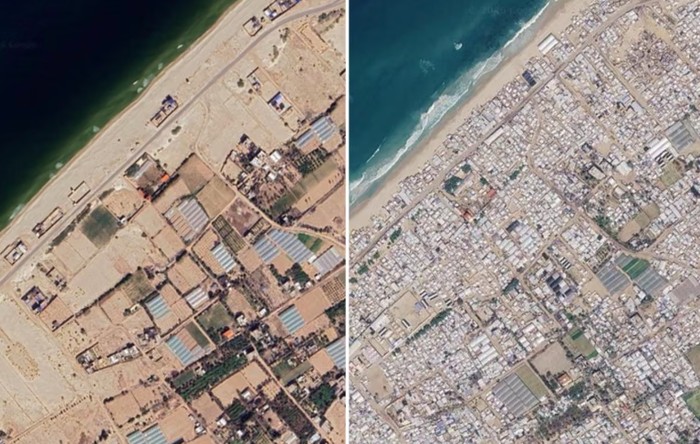 Citra satelit Gaza