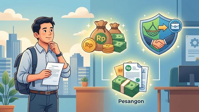 Ilustrasi pekerja terkena PHK.
