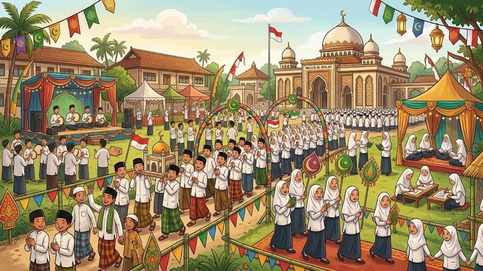 Ilustrasi peringatan Hari Santri 22 Oktober 2026.
