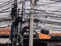 Kabel Semrawut Ditertibkan untuk Wujudkan Jakarta Lebih Rapi