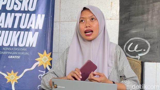 Koordinator Bidang Hak Perempuan, Anak, dan Disabilitas LBH Makassar, Ambara Dewita Purnama. Gayatri Gani/detiksulsel