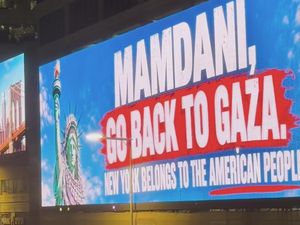 Video: Billboard Kembali ke Gaza Sasar Zohran Mamdani di Tel Aviv