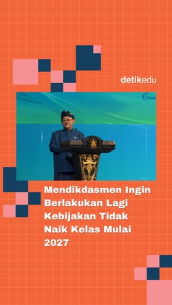 Video: Mendikdasmen Ingin Berlakukan Lagi Kebijakan Tidak Naik Kelas Mulai 2027