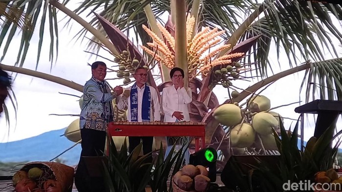 Menko Pangan Zulhas buka World Coconut Day 2026 di Manado. Fistel Mukuan/detikcom