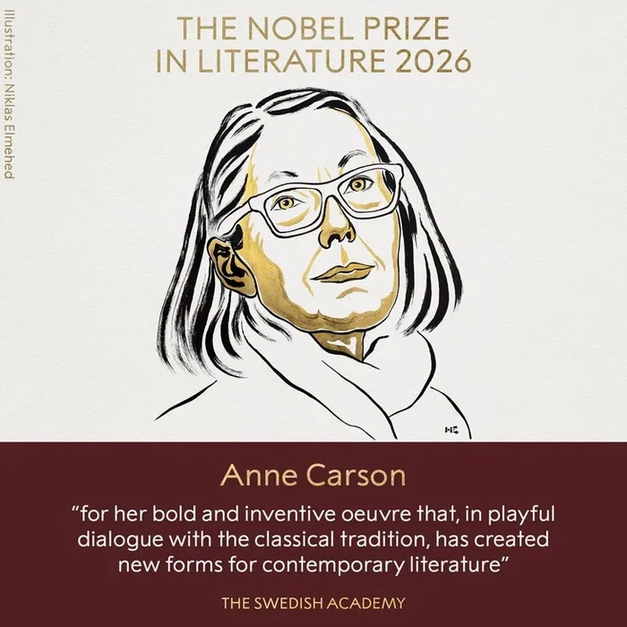 Penyair Anne Carson Raih Nobel Sastra 2026