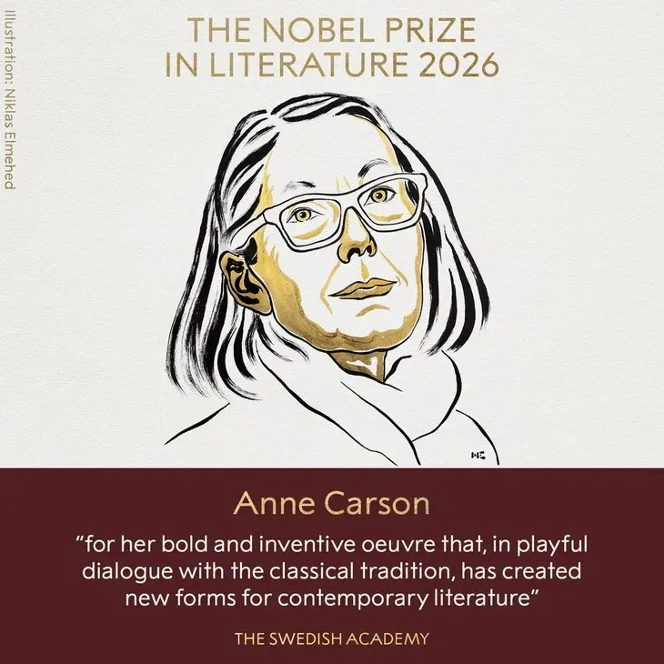 Penyair Anne Carson Raih Nobel Sastra 2026 Penyair Anne Carson Raih Nobel Sastra 2026
