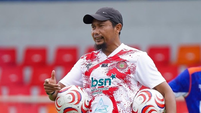Pelatih Persiraja Banda Aceh, Muhammad Ridwan. Foto diunggah Kamis (8/10/2026).