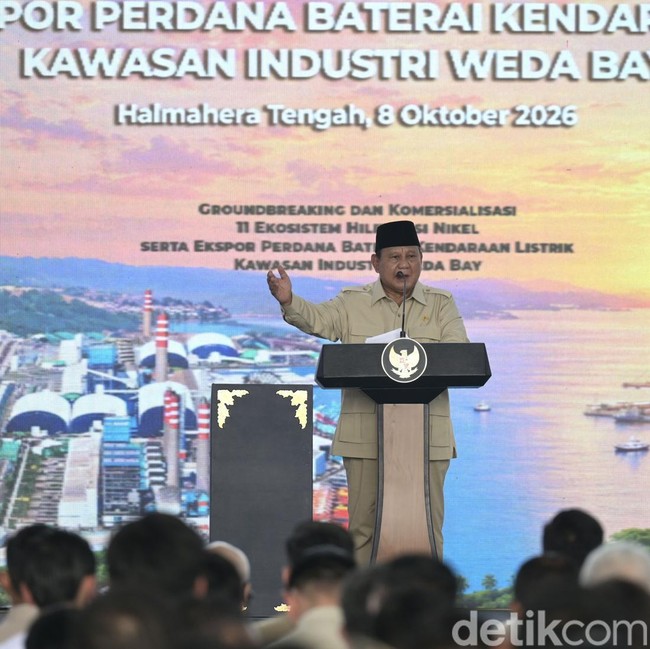Prabowo Resmikan 11 Ekosistem Hilirisasi Senilai Rp180 Triliun di Maluku Utara