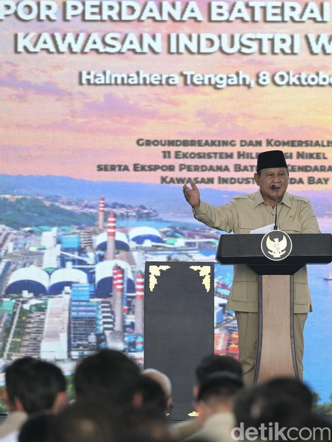 Prabowo Resmikan 11 Ekosistem Hilirisasi Senilai Rp180 Triliun di Maluku Utara