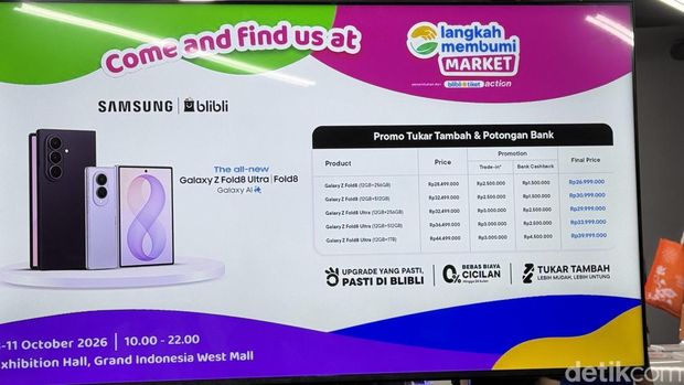 Promo tukar tambah Samsung Galaxy Z Fold8 series Promo tukar tambah Samsung Galaxy Z Fold8 series