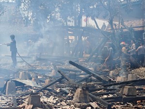 3 Rumah di Kalimaro Grobogan Terbakar, Diduga gegara Korsleting