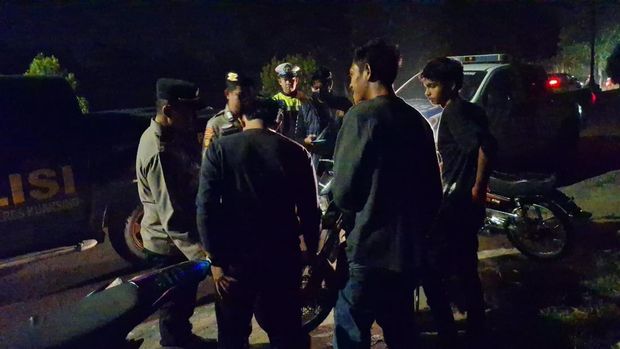 Tim RAGA Polda Riau patroli malam di Dumai hingga Meranti cegah curanmor hingga balapan liar