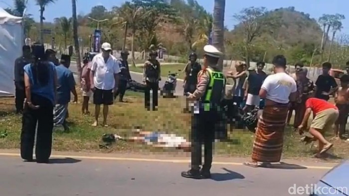 Turis Jerman tewas ditabrak bule Ukraina di Mandalika, Lombok, NTB, Kamis (8/10/2026).