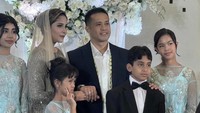 Aufar dan Danya bersama anak-anaknya dari pernikahan sebelumnya. Foto: dok instagram Olla Ramlan