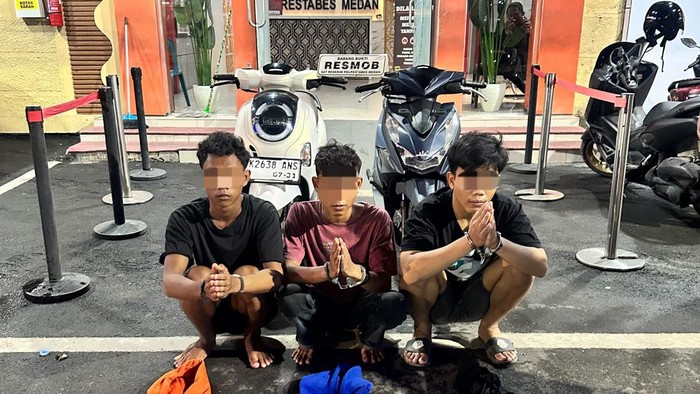 Komplotan begal yang diamankan petugas Polrestabes Medan