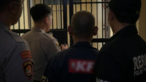 HM (61), lansia pelaku pencabuan siswi SD negeri dijebloskan ke Rutan Mapolres Karangasem. (Dok. Polres Karangasem)